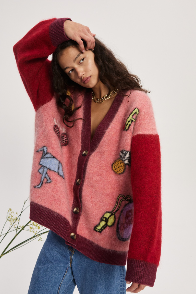 Court Cardigan Pink