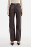 Shannon Leather Pant Dark Brown