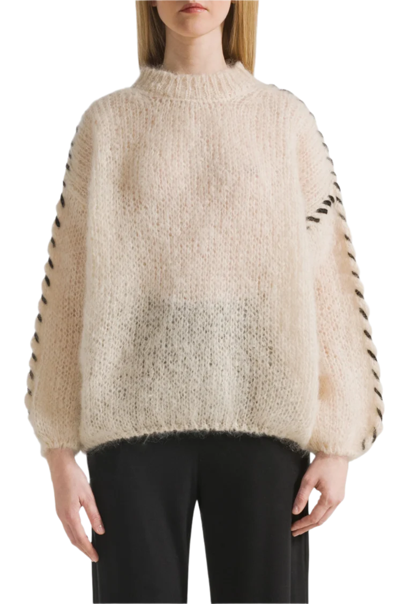 Catia Mohair Stitch Pullover Almond