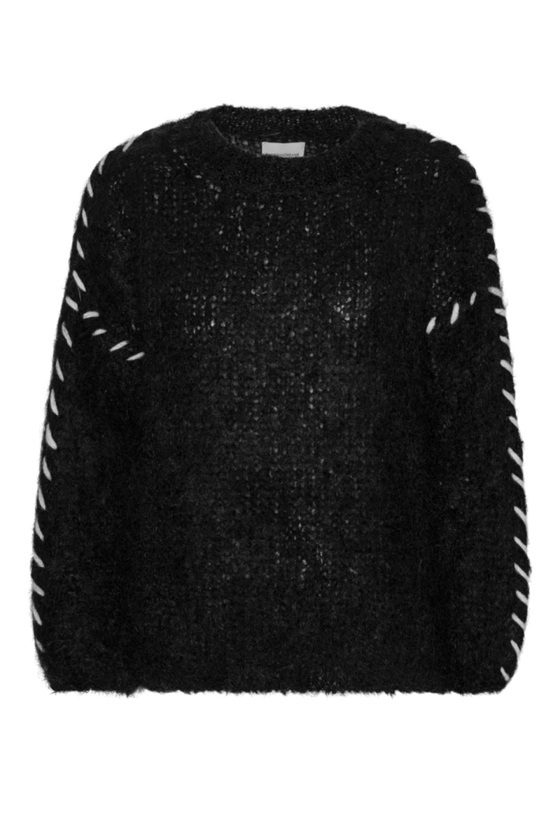 Catia Mohair Stitch Pullover Black