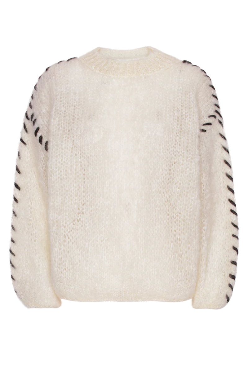 Catia Mohair Stitch Pullover White
