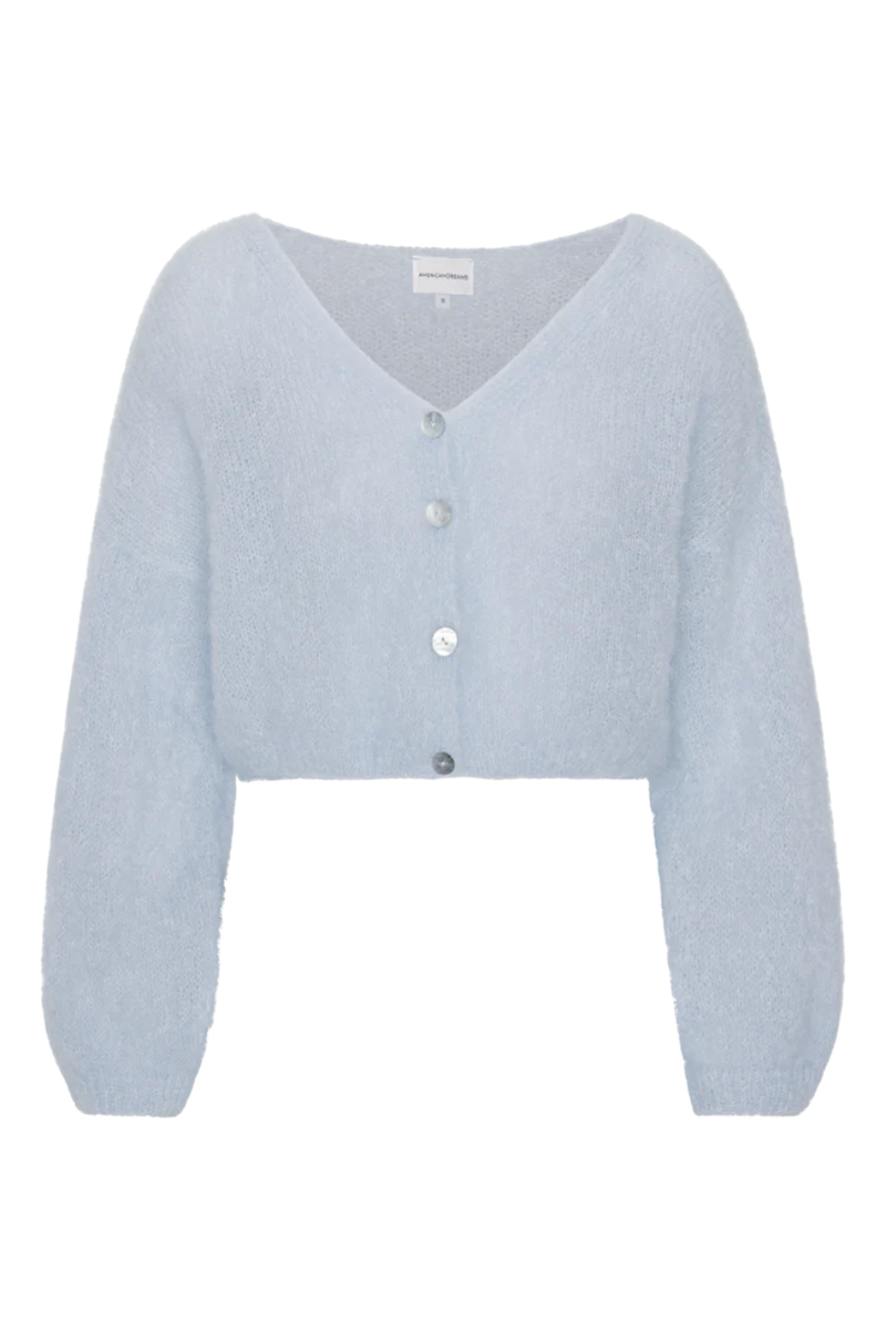 Cornelia Cropped Cardigan Light Blue