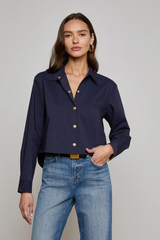 Cosette Button Down Shirt Midnight