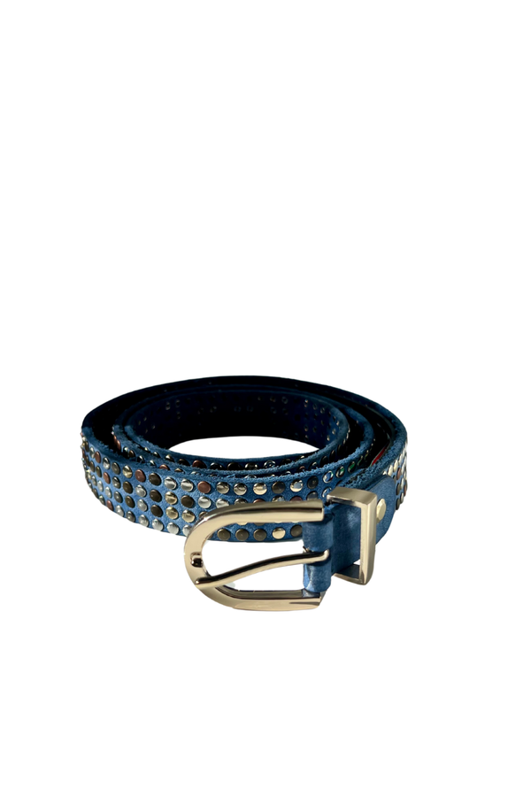 Dallas Studded Belt Blue