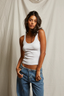 Mia Fine Rib Binded Tank