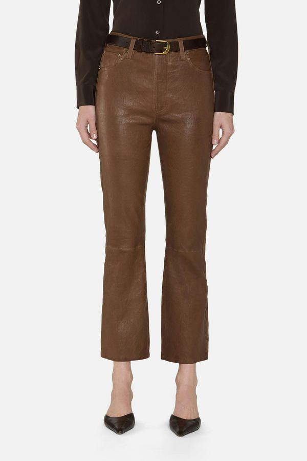 The Leather Reboot Crop Cedar