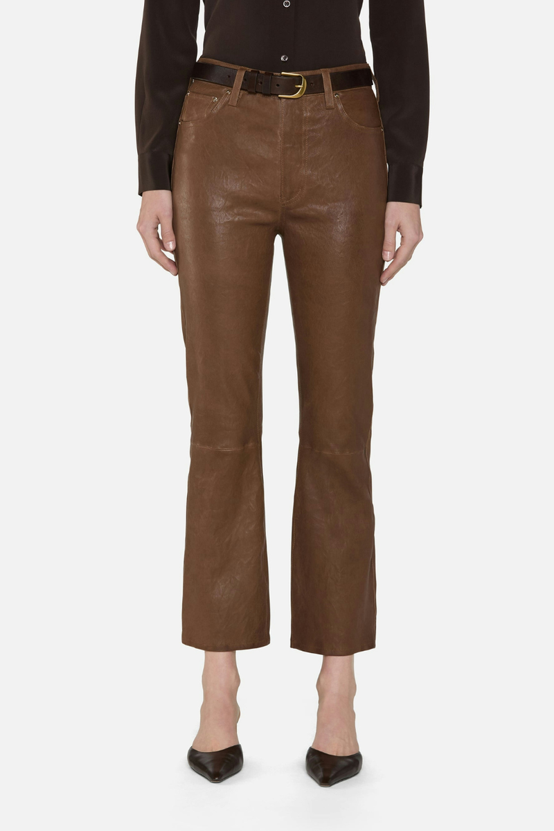 The Leather Reboot Crop Cedar