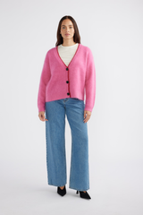 Noah Knit Cardigan Pink Punch