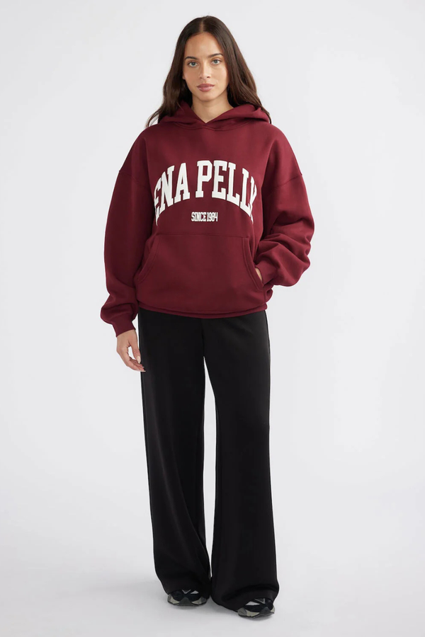 Varsity Hoodie Burgundy
