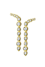 Multi Stone Duster Earrings Gold