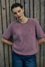 Brushed Cashmere Tee Iris