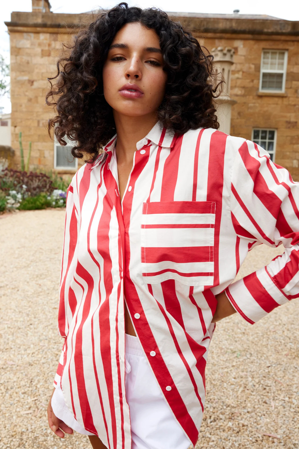 Buddy Shirt Ruby Antique White