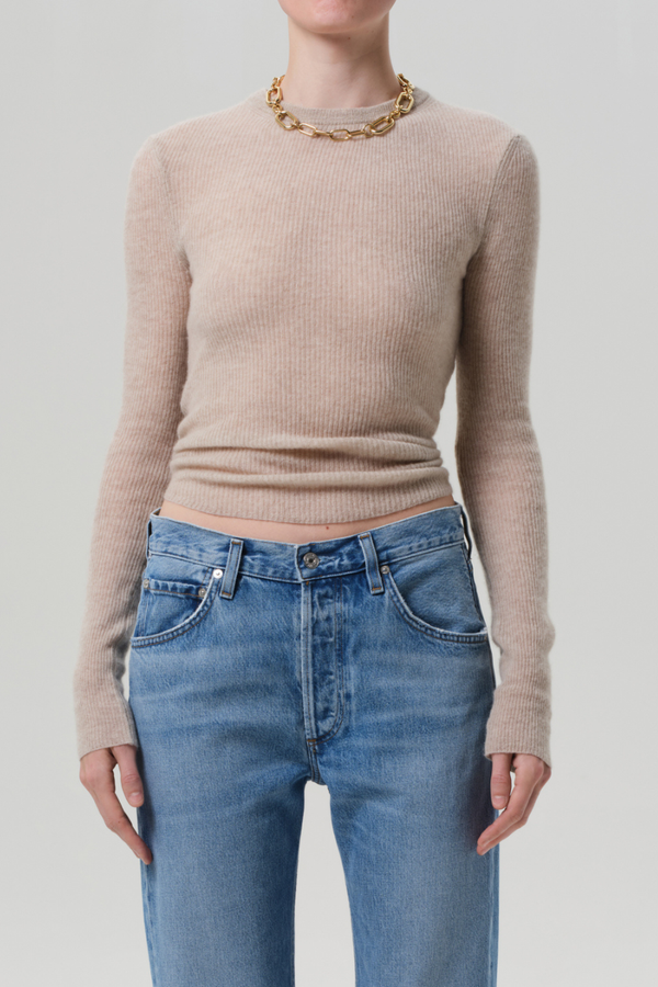 Alessia Crew Neck Sweater Oatmeal