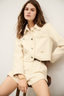 Meiradith Cropped Jacket Ecru