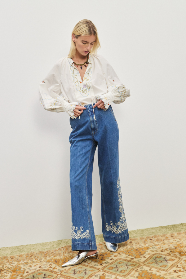 Giulia Embroidered Blouse