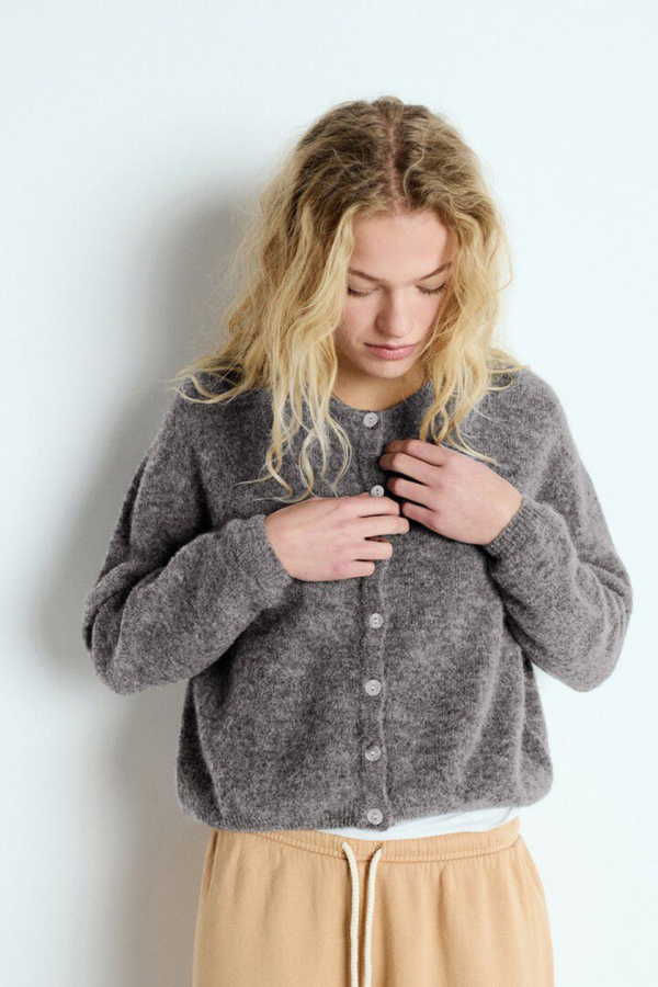 Vitow Cardigan Steel Melange