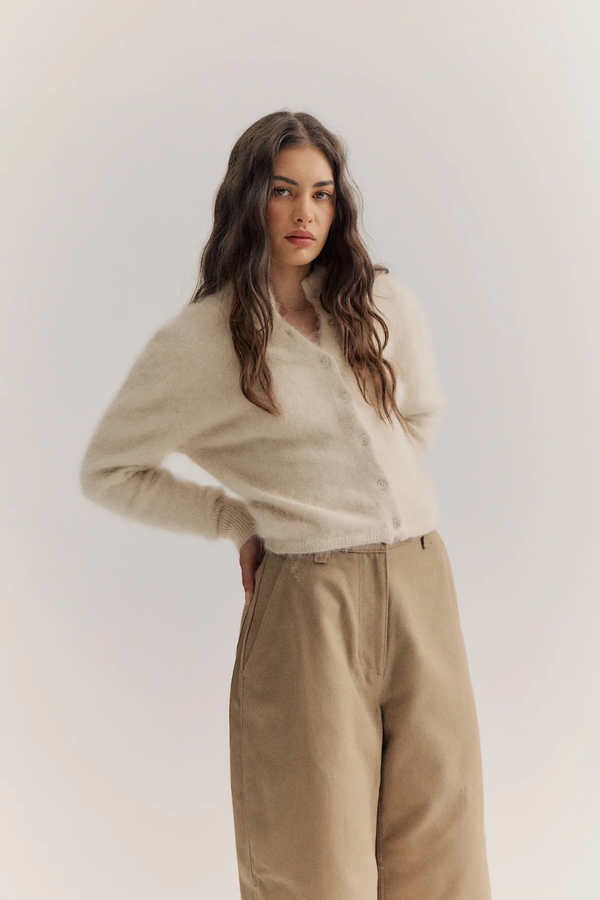 Bella Cashmere Cardigan Oatmeal