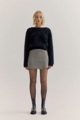 Stella Cashmere Boat Neck Knit Black