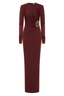 Mischa Long Sleeve Maxi Dress Wine