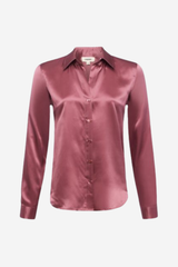 Tyler Long Sleeve Blouse Dark Mauve