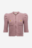Delilah Cropped Cardigan Light Mauve Gold