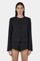 Millard Cropped Jacket Black