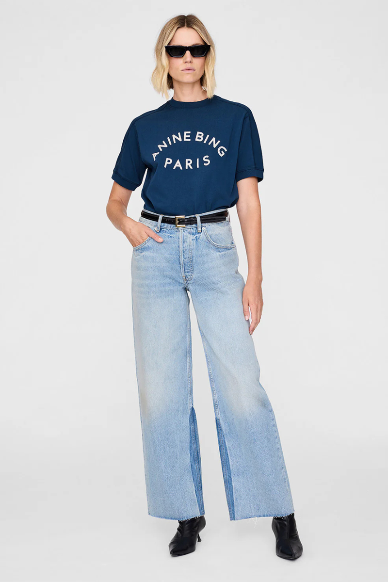 Jaylin Tee Paris Washed Navy