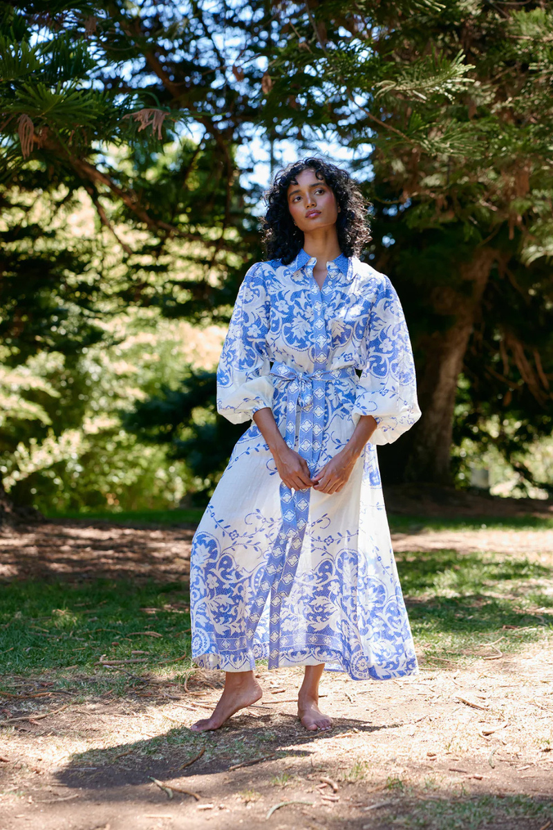 Lucille Dress Antique Royal