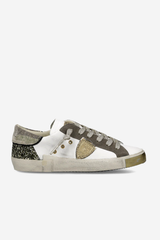 PRSX Low Woman Camou Glitter Blanc Vert