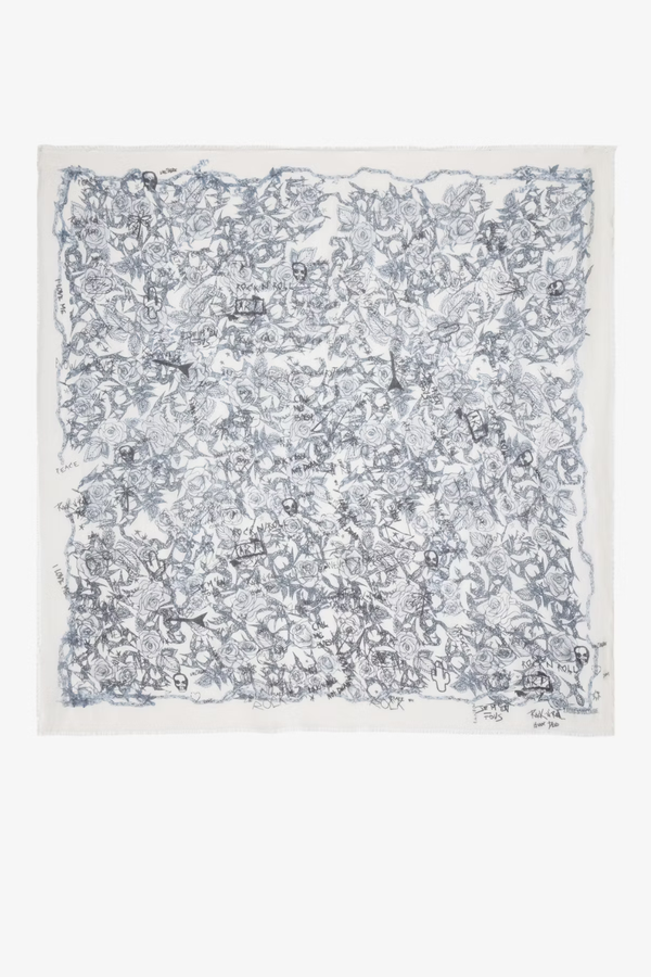 Kerry Roses Scarf Flash