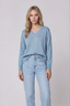 Cooper V Neck Cashmere Jumper Light Blue