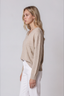 Cooper V Neck Cashmere Jumper Beige