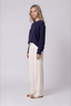 Margot Round Neck Sweater Dark Navy