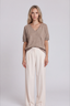 Julia Short Sleeve Sweater Camel