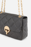 Large Leather Moon Bag Ash