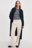 The Everyday Terry Seamed Trackpant Blue Stripe