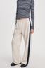 The Everyday Terry Seamed Trackpant Blue Stripe
