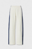 The Everyday Terry Seamed Trackpant Blue Stripe