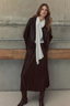 Raw-Edge Satin Skirt Pinewood