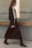 Raw-Edge Satin Skirt Pinewood