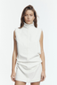 Kirra Denim Mini Dress Ivory