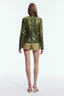 Althira Long Sleeve Sequin Top Avocado