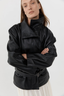 Leather Cinch Jacket Black
