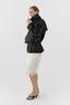 Leather Cinch Jacket Black