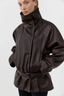 Leather Cinch Jacket Chocolate