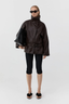 Leather Cinch Jacket Chocolate