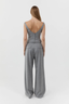 Pleat Slouch Pants Cobblestone