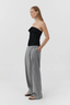 Compact Cotton Strapless Bodice Black