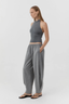Cashmere Halter Top Smoked Melange