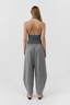 Cashmere Halter Top Smoked Melange